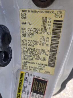 Nissan Frontier 2015 full