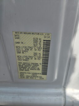 Nissan NV 2500 2014 full