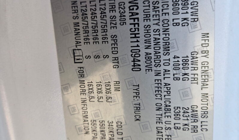 Chevrolet Express 2500 2017 full